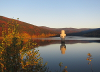 Talsperre Frauenau im Herbst - Bayerischer Wald in der Nähe der Ferienwohnung FeWo Moosau in D-94258 Frauenau &copy; Gine Selle, Frauenau